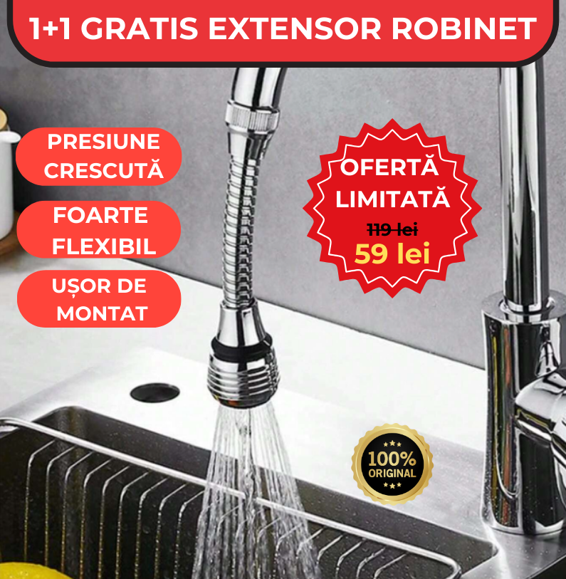 EXTENSIE UNIVERSALĂ PENTRU ROBINET